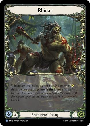 Rhinar [RNR001] (Rhinar Hero Deck)  Rainbow Foil-1