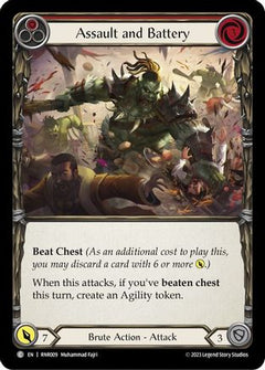Assault and Battery (Red) [RNR009] (Rhinar Hero Deck)-1