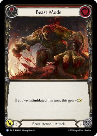 Beast Mode (Red) [RNR011] (Rhinar Hero Deck)-1