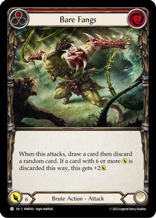 Bare Fangs (Red) [RNR010] (Rhinar Hero Deck)-1