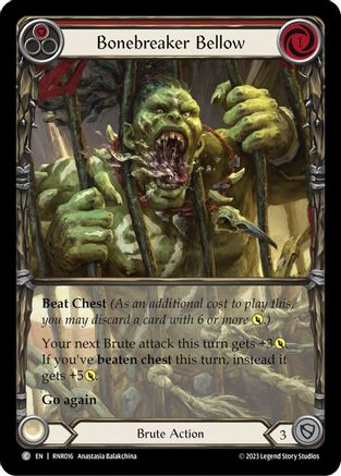 Bonebreaker Bellow (Red) [RNR016] (Rhinar Hero Deck)-1