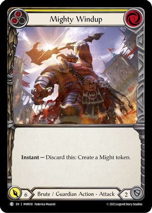 Mighty Windup (Yellow) [RNR018] (Rhinar Hero Deck)-1