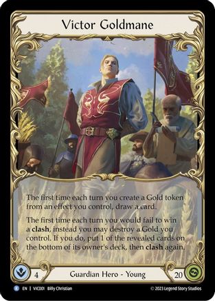 Victor Goldmane [VIC001] (Heavy Hitters Victor Blitz Deck)  Rainbow Foil-1