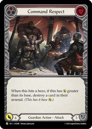 Command Respect (Red) [VIC008] (Heavy Hitters Victor Blitz Deck)-1