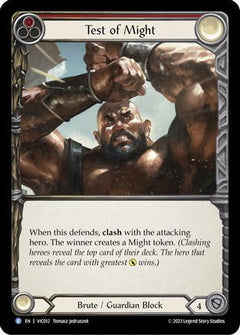 Test of Might (Red) [VIC012] (Heavy Hitters Victor Blitz Deck)-1