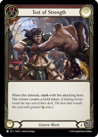 Test of Strength (Red) [VIC013] (Heavy Hitters Victor Blitz Deck)-1