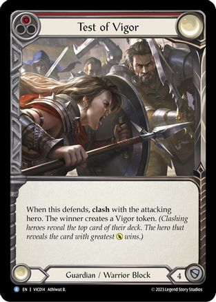 Test of Vigor (Red) [VIC014] (Heavy Hitters Victor Blitz Deck)-1