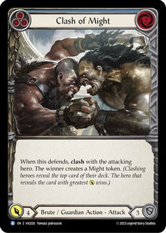 Clash of Might (Blue) [VIC020] (Heavy Hitters Victor Blitz Deck)-1