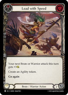 Lead with Speed (Red) [KSI016] (Heavy Hitters Kassai Blitz Deck)-1