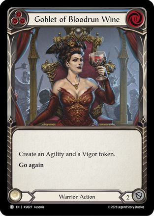 Goblet of Bloodrun Wine (Blue) [KSI027] (Heavy Hitters Kassai Blitz Deck)-1