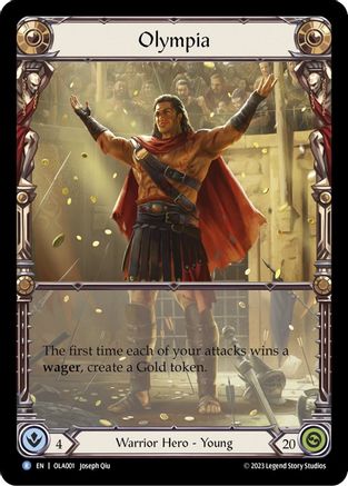 Olympia [OLA001] (Heavy Hitters Olympia Blitz Deck)  Rainbow Foil-1