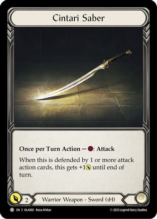 Cintari Saber [OLA002] (Heavy Hitters Olympia Blitz Deck)-1