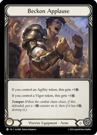 Beckon Applause [OLA006] (Heavy Hitters Olympia Blitz Deck)-1