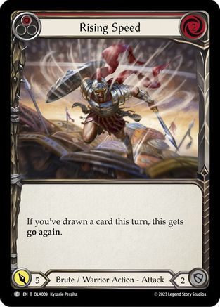 Rising Speed (Red) [OLA009] (Heavy Hitters Olympia Blitz Deck)-1