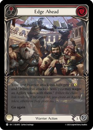 Edge Ahead (Red) [OLA015] (Heavy Hitters Olympia Blitz Deck)-1