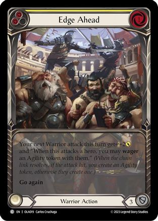 Edge Ahead (Yellow) [OLA019] (Heavy Hitters Olympia Blitz Deck)-1