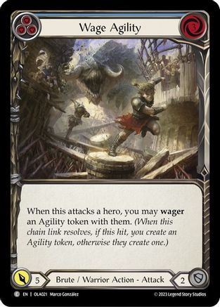 Wage Agility (Blue) [OLA021] (Heavy Hitters Olympia Blitz Deck)-1