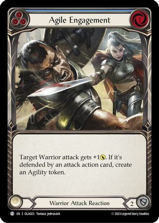 Agile Engagement (Blue) [OLA023] (Heavy Hitters Olympia Blitz Deck)-1