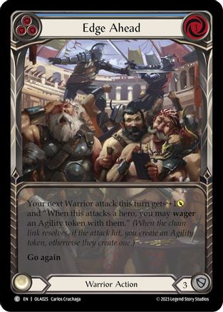 Edge Ahead (Blue) [OLA025] (Heavy Hitters Olympia Blitz Deck)-1