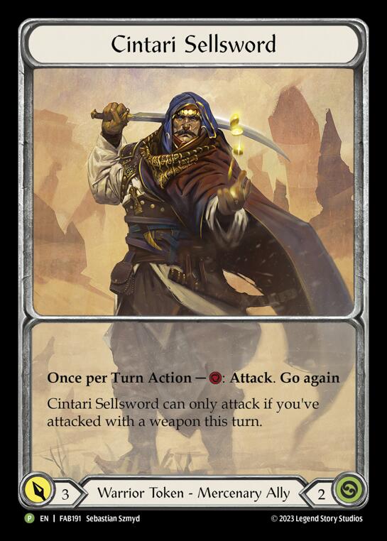 Cintari Sellsword [FAB191] (Promo)  Cold Foil-1