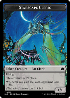 Starscape Cleric Token [Bloomburrow Tokens]-1