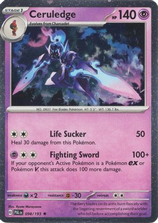 Ceruledge (098/193) (Cosmos Holo) [Scarlet & Violet: Paldea Evolved]-1