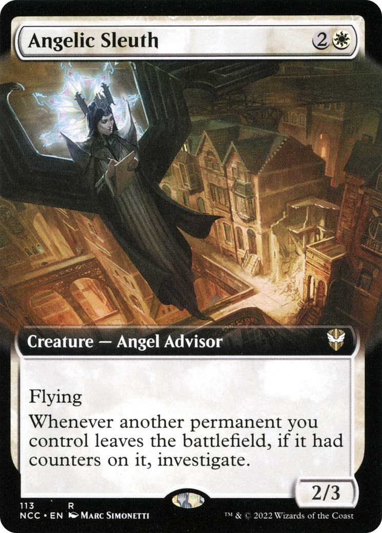 Angelic Sleuth (Extended Art) [Streets of New Capenna Commander]-1
