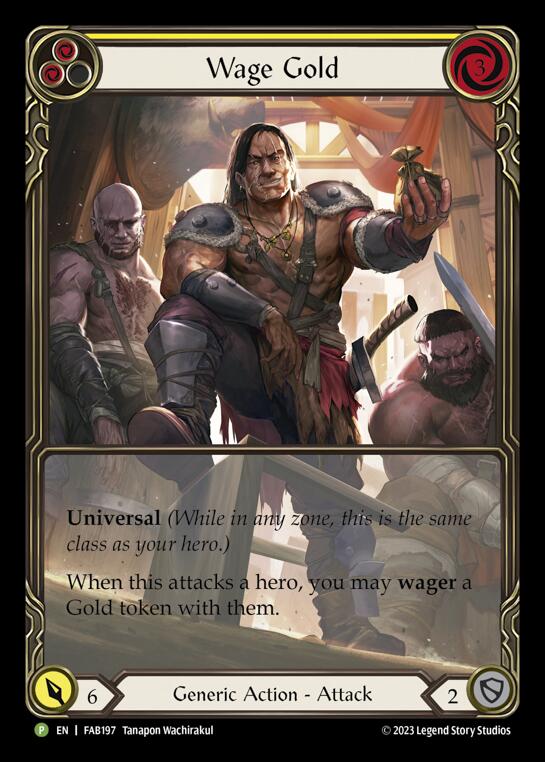 Wage Gold (Yellow) [FAB197] (Promo)  Rainbow Foil-1