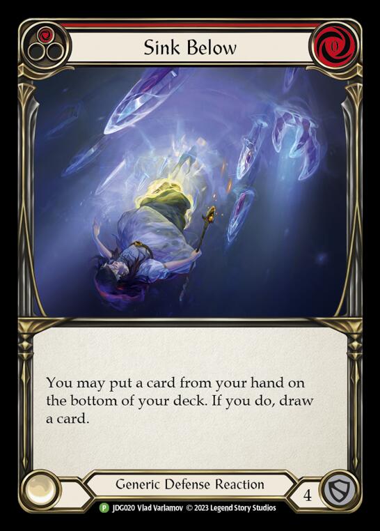Sink Below (Red) [JDG020] (Promo)  Cold Foil-1