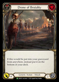 Drone of Brutality (Red) [JDG023] (Promo)  Cold Foil-1