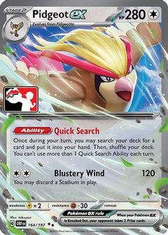 Pidgeot ex (164/197) [Prize Pack Series Four]-1
