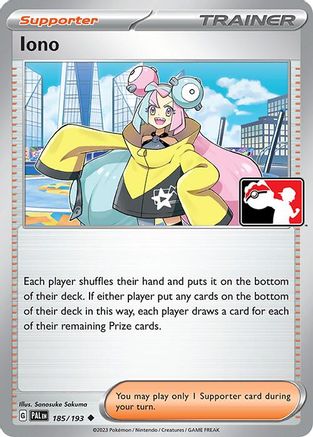 Iono (185/193) [Prize Pack Series Four]-1