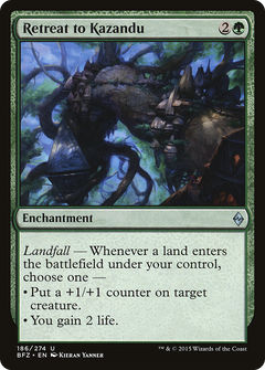 Retreat to Kazandu [Battle for Zendikar]-1