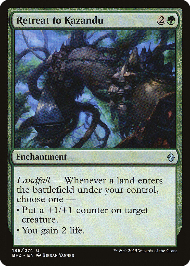 Retreat to Kazandu [Battle for Zendikar]-1