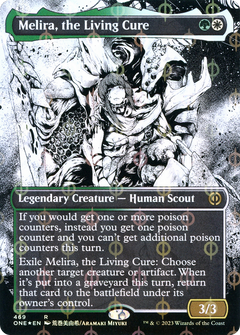 Melira, the Living Cure (Borderless Manga Step-and-Compleat Foil) [Phyrexia: All Will Be One]-1