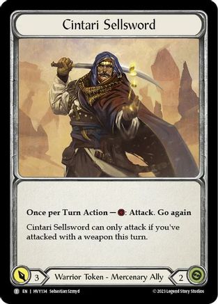 Cintari Sellsword (Regular) [HVY134] (Heavy Hitters)-1