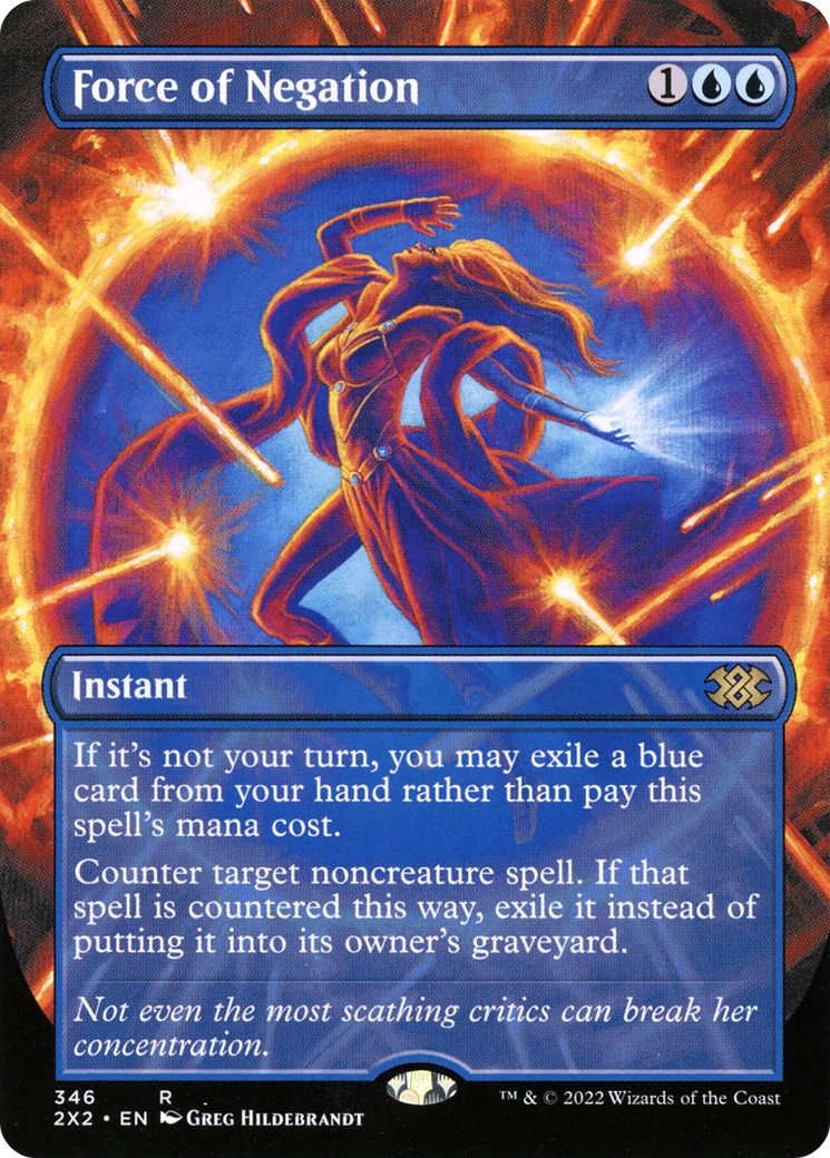 Force of Negation (Borderless Alternate Art) [Double Masters 2022]-1