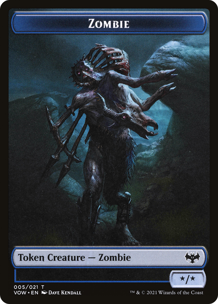 Zombie Token (005) (VOW-005) - Innistrad: Crimson Vow Tokens-1