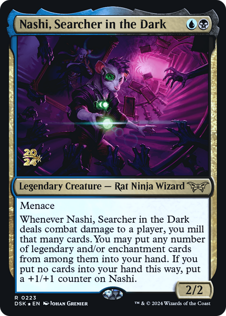 Nashi, Searcher in the Dark [Duskmourn: House of Horror Prerelease Promos]-6