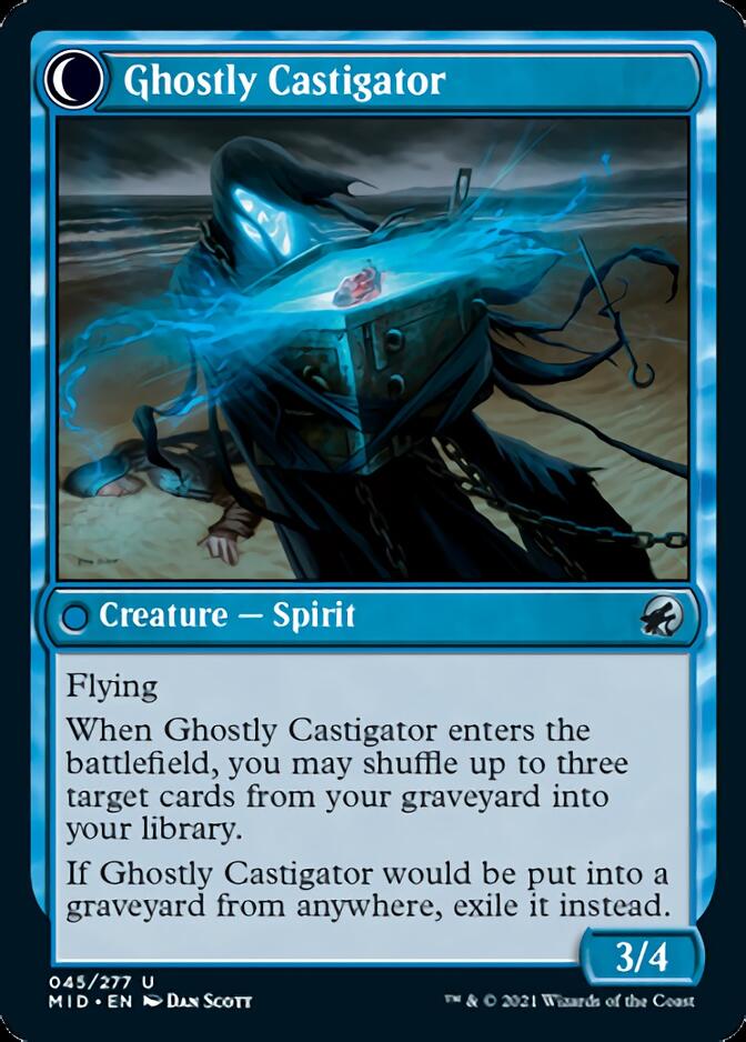 Covetous Castaway // Ghostly Castigator [Innistrad: Midnight Hunt]-2
