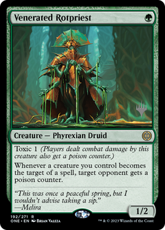 Venerated Rotpriest (Promo Pack) [Phyrexia: All Will Be One Promos]-1