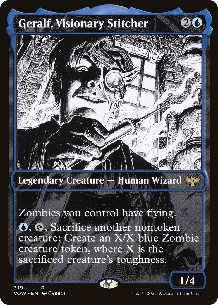Geralf, Visionary Stitcher (Showcase Eternal Night) [Innistrad: Crimson Vow]-1