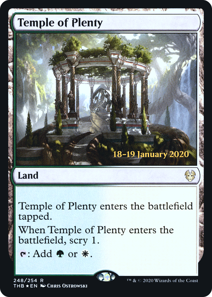 Temple of Plenty [Theros Beyond Death Prerelease Promos]-1