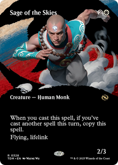 Sage of the Skies (Borderless) [Tarkir: Dragonstorm]-1