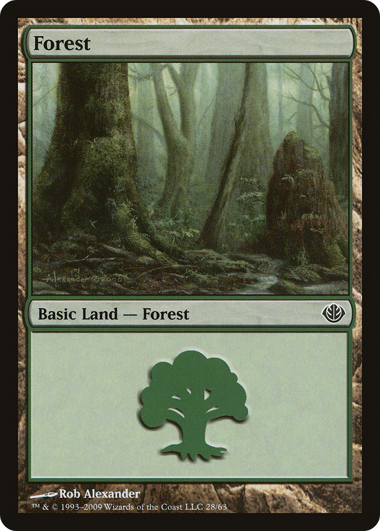 Forest (28) [Duel Decks: Garruk vs. Liliana]-1