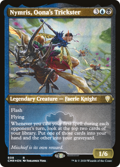 Nymris, Oona's Trickster (Etched) [Commander Legends]-1