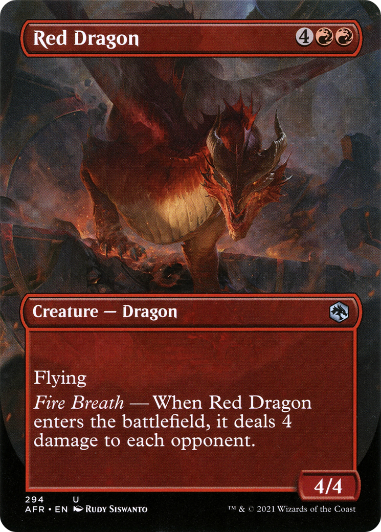 Red Dragon (Borderless Alternate Art) [Dungeons & Dragons: Adventures in the Forgotten Realms]-1