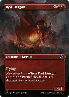 Red Dragon (Borderless Alternate Art) [Dungeons & Dragons: Adventures in the Forgotten Realms]-1