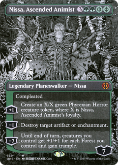 Nissa, Ascended Animist (Borderless Manga) [Phyrexia: All Will Be One]-1
