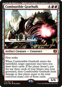 Combustible Gearhulk [Kaladesh Prerelease Promos]-1